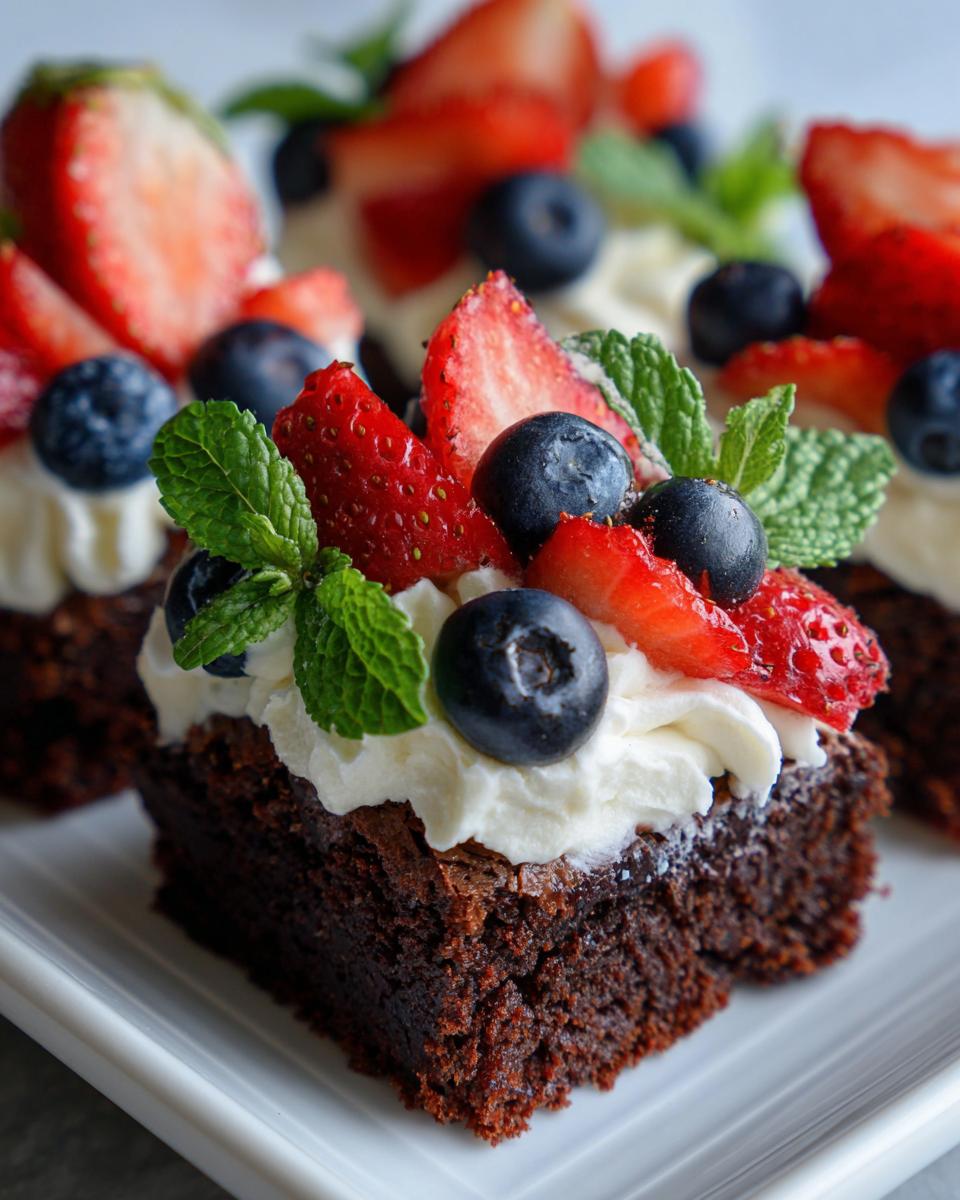 4Th of July Brownie Bites