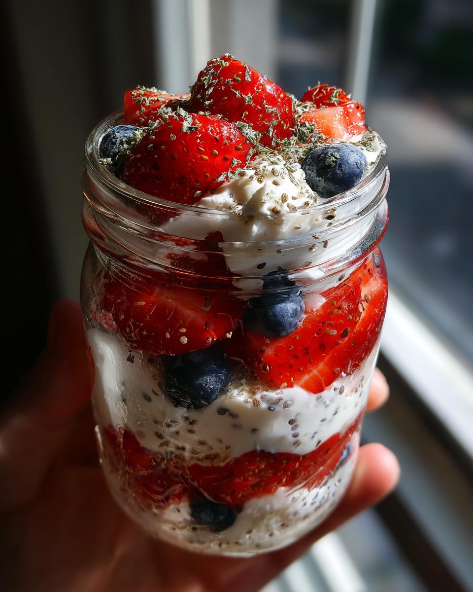 4Th of July Protein Parfaits