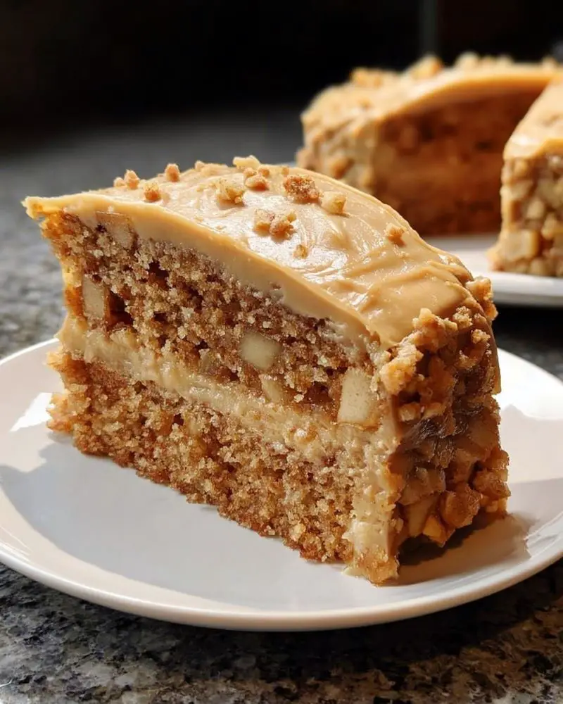 Apple Spice Cake with Brown Sugar Frosting