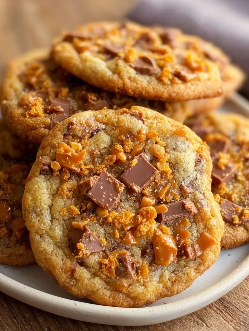 Butterfinger Caramel Crunch Cookies