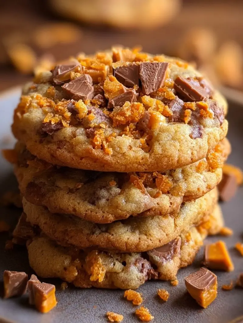 Butterfinger Caramel Crunch Cookies