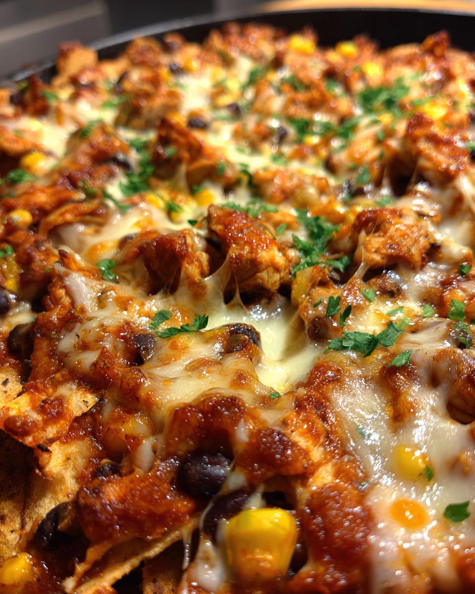 Chicken Black Bean Enchilada Skillet