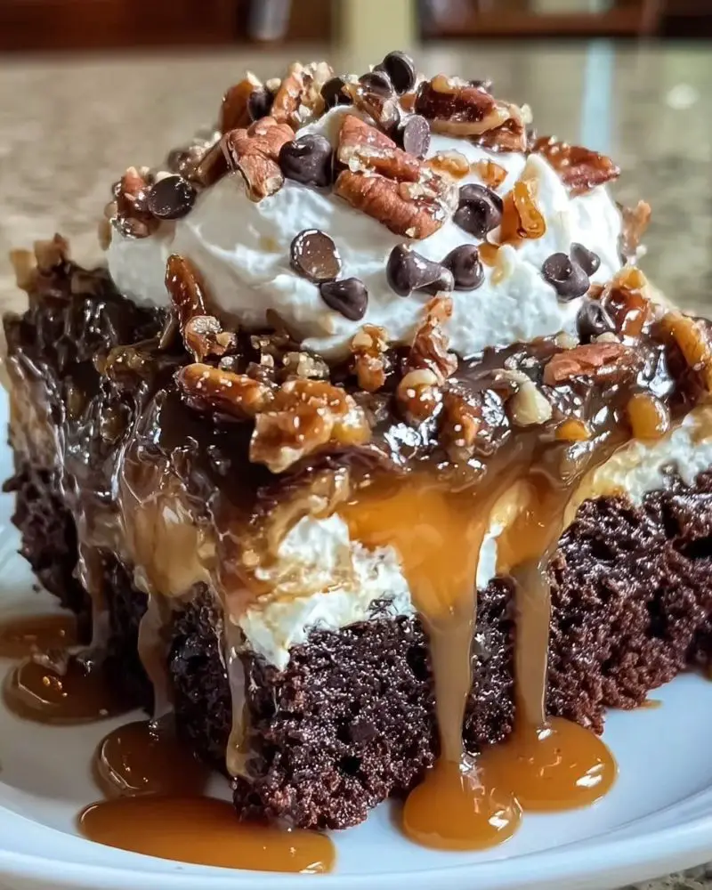 Chocolate Turtle Cake