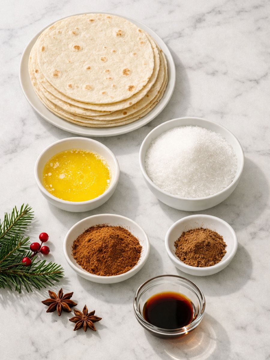 Christmas Eve Cinnamon Crisps - Ingredients