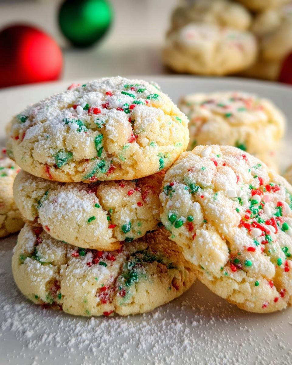 Christmas Gooey Butter Cookies