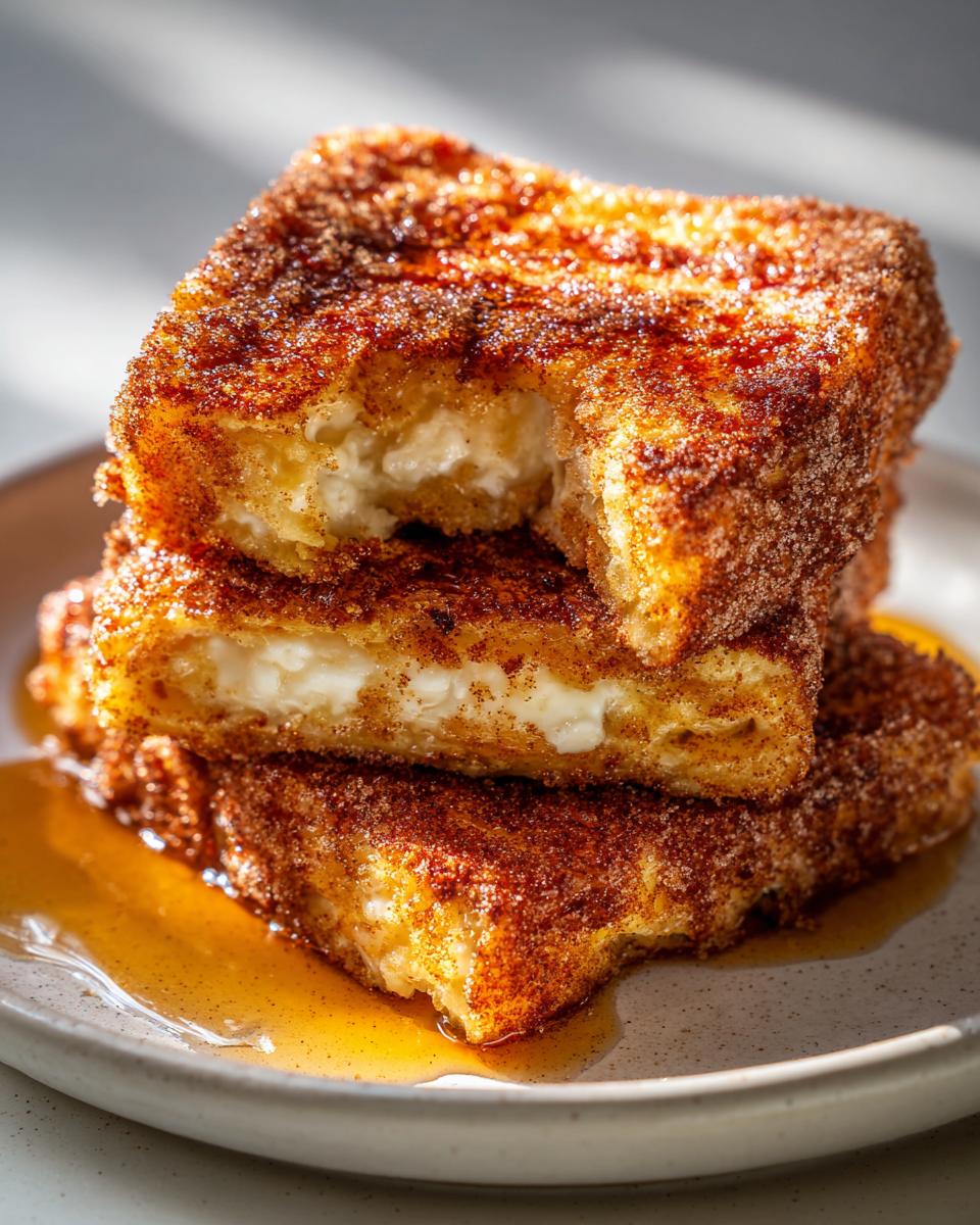 Churro Stuffed French Toast With Cinnamon Sugar