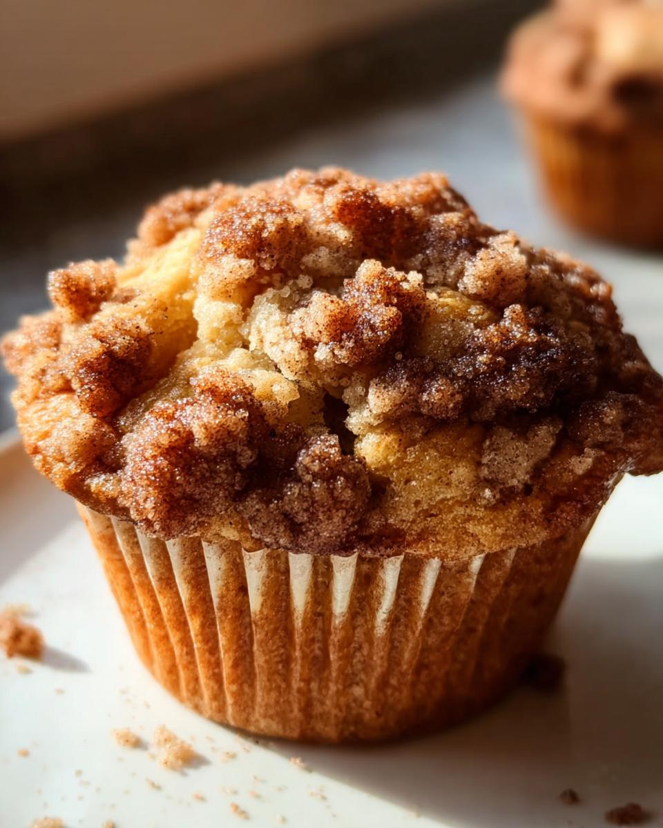 Cinnamon Apple Crumble Muffins