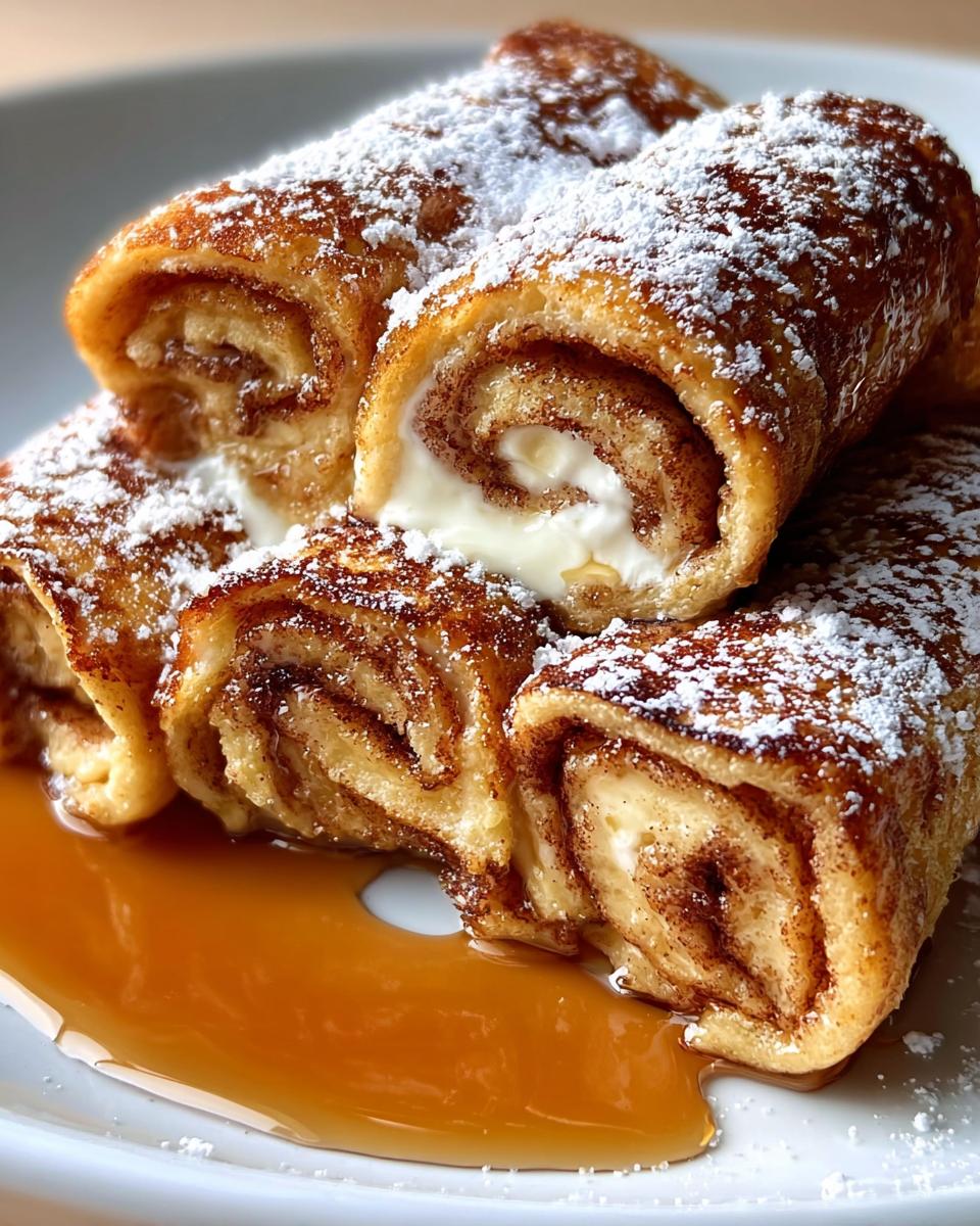 Cinnamon Roll French Toast Roll-Ups