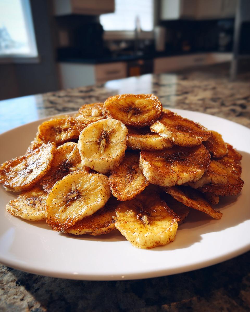 Cinnamon-Sugar Air Fryer Banana Chips