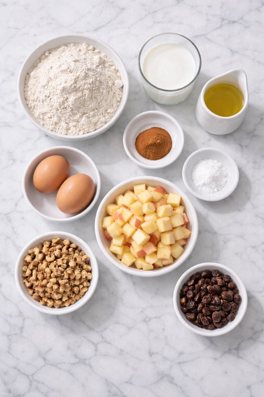 Cinnamon Sugar Apple Loaf - Ingredients