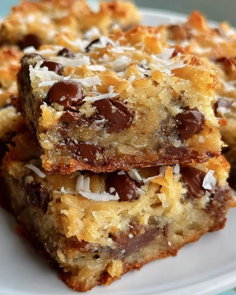 Coconut Toffee Chocolate Chip Cookie Bars