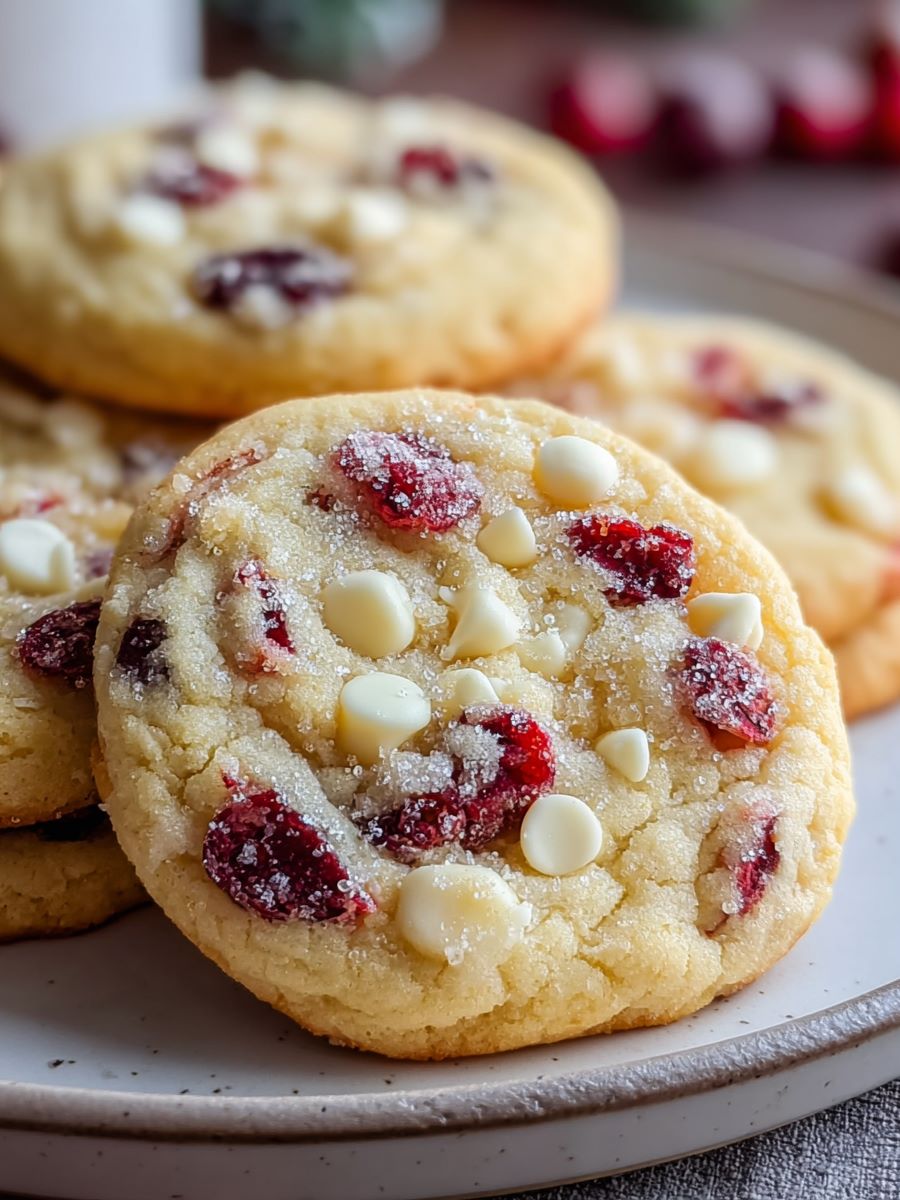 Cranberry Orange WinterGlow Crème Cookies