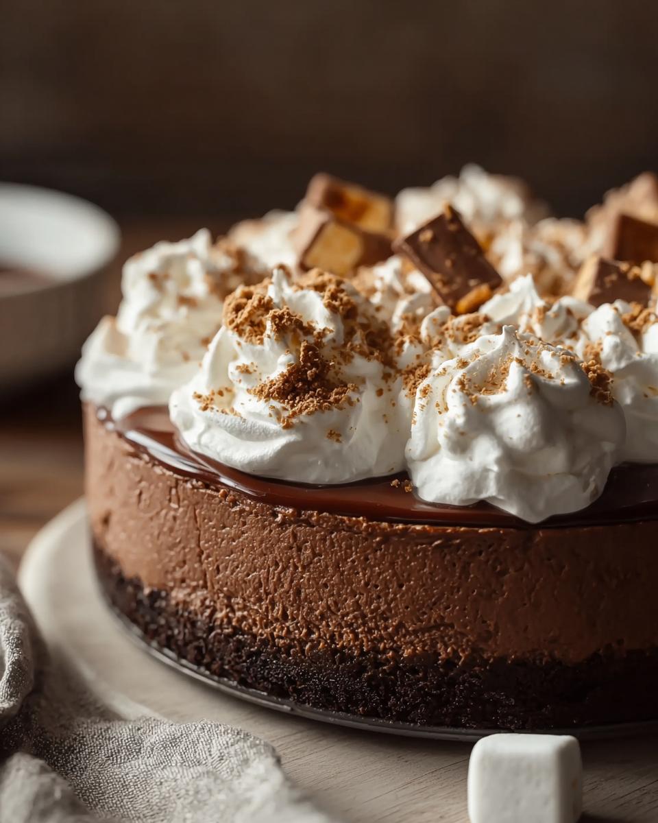 Decadent Hot Cocoa Cheesecake