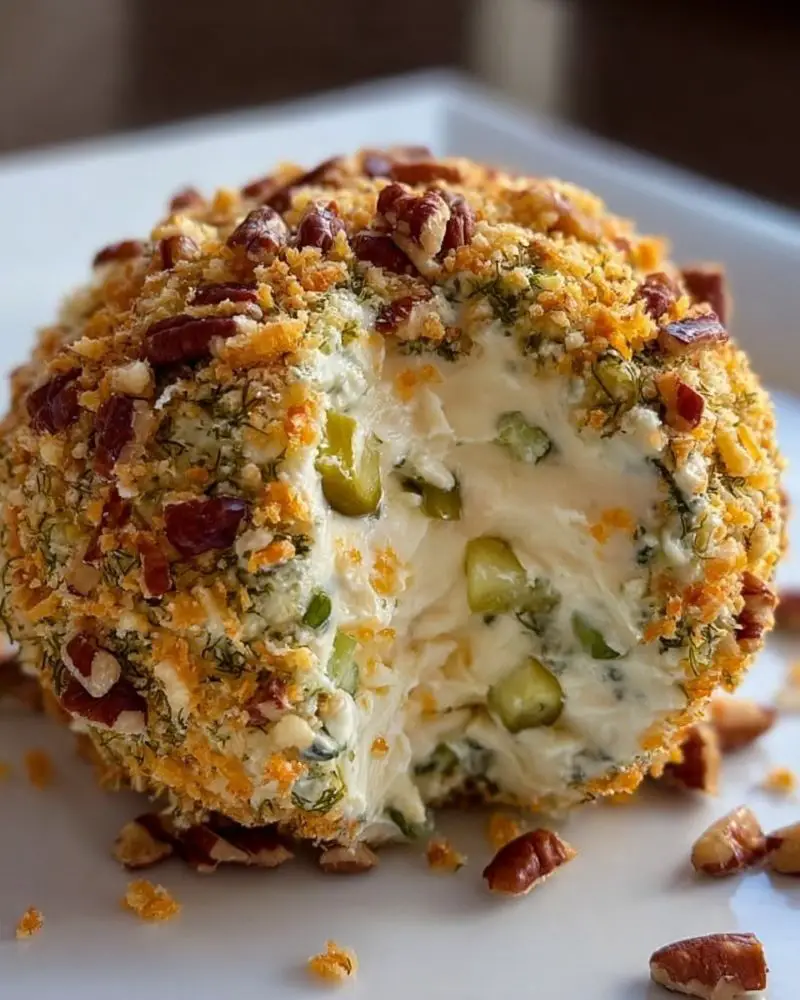 Dill Pickle Cheese Ball Delight
