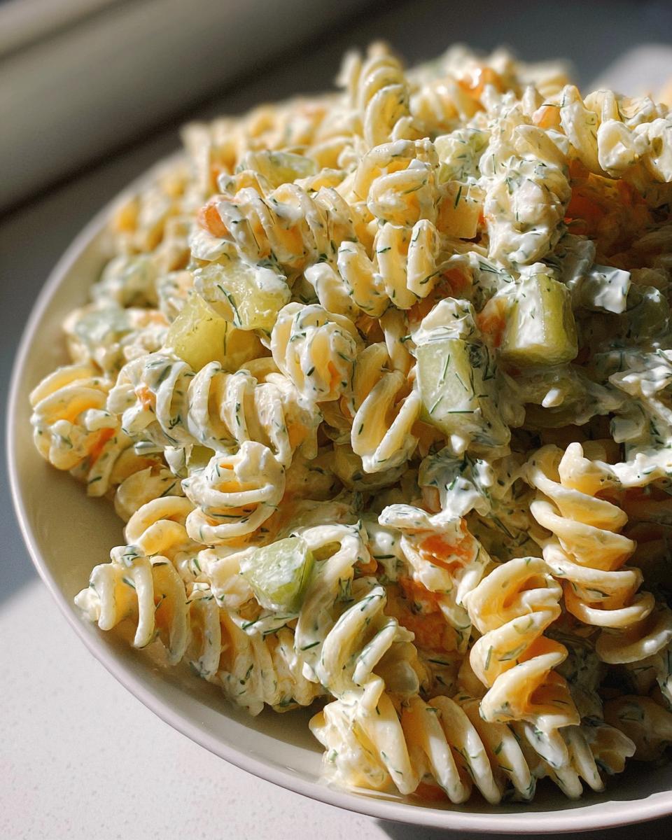 Dill Pickle Pasta Salad