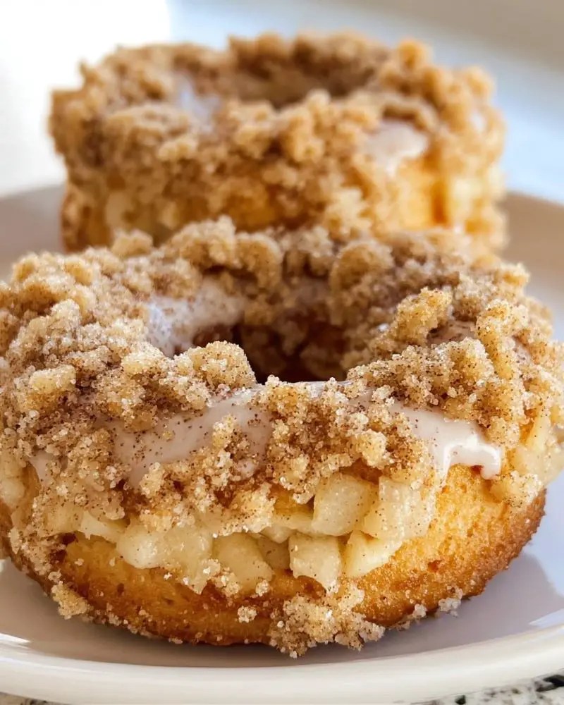 Easy Baked Apple Crumb Donuts