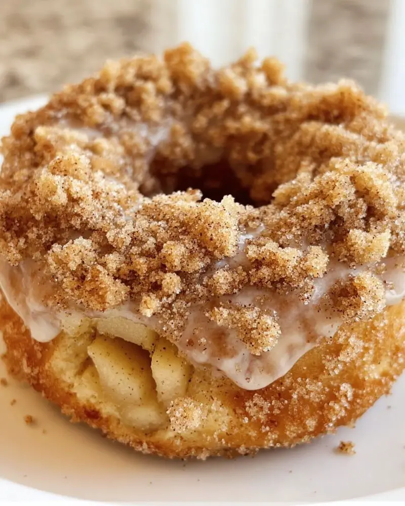 Easy Baked Apple Crumb Donuts