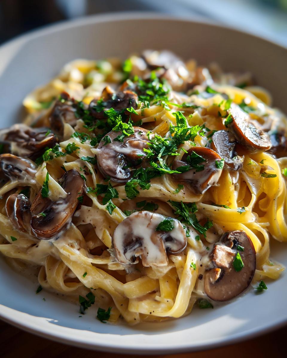 Garlic Mushroom Pasta