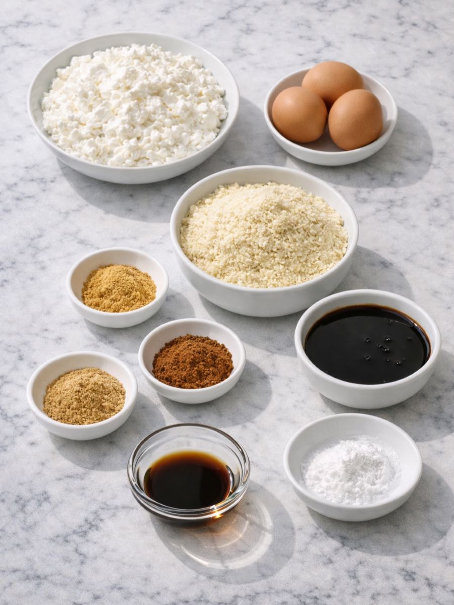 Gingerbread Cottage Cheese Breakfast Muffins - Ingredients