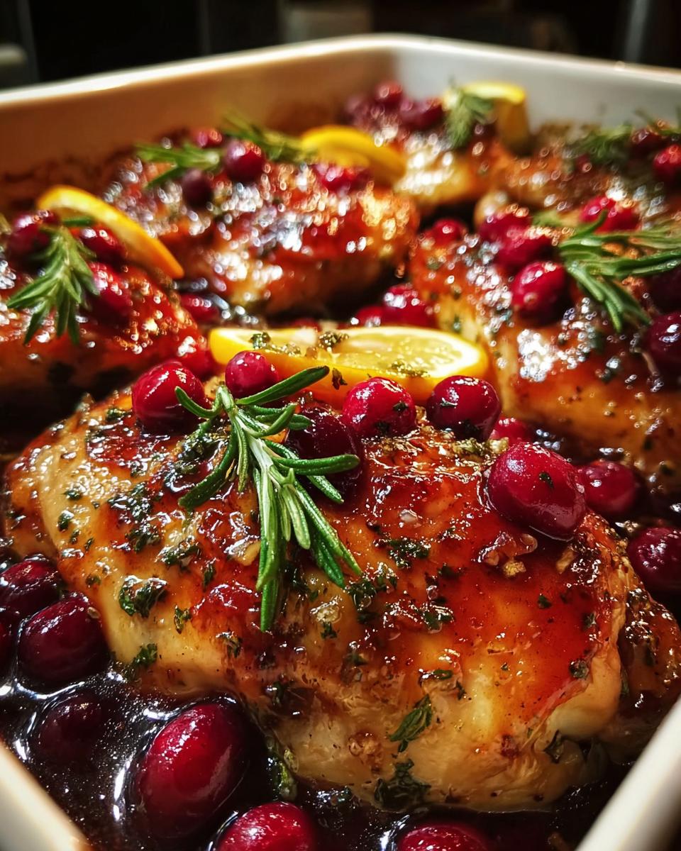 Holiday Cranberry Chicken Bake