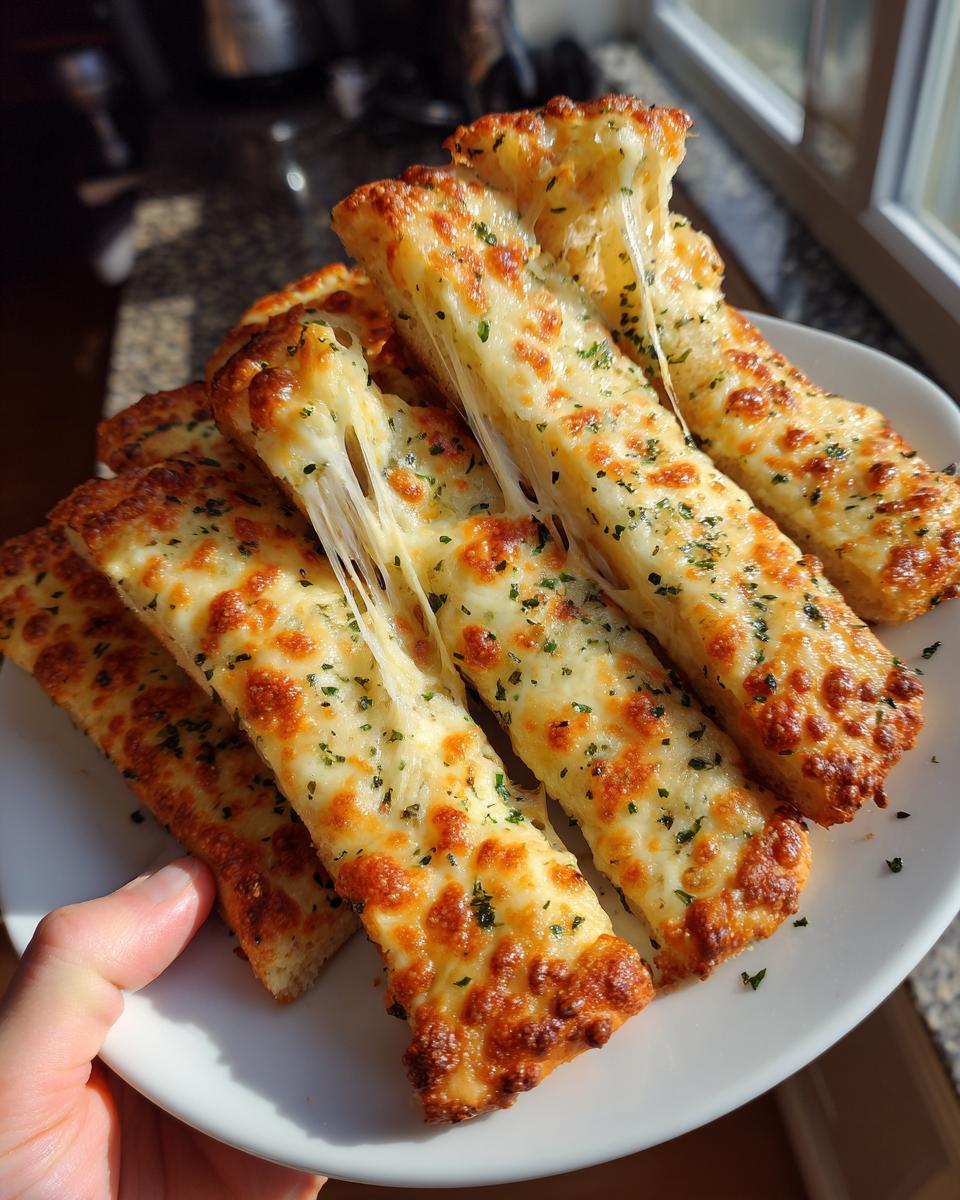 Homemade Cheesy Breadsticks