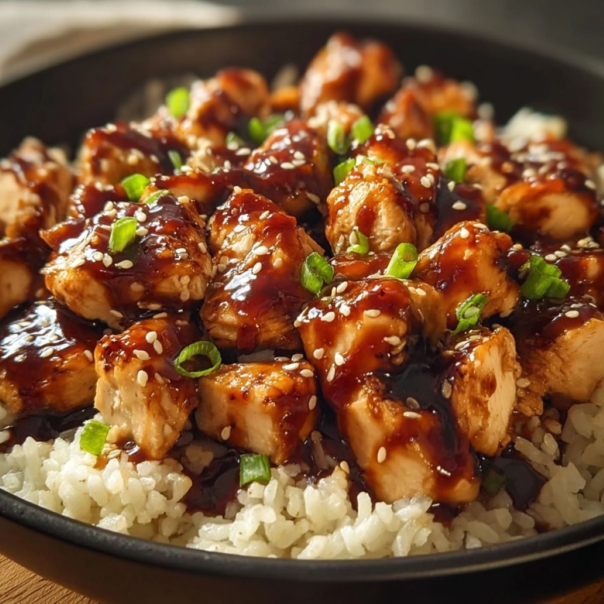 Honey Bbq Chicken Rice