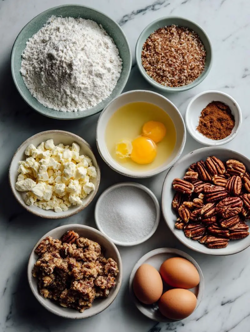 Lazy Girl Pecan Pie Bars - Ingredients