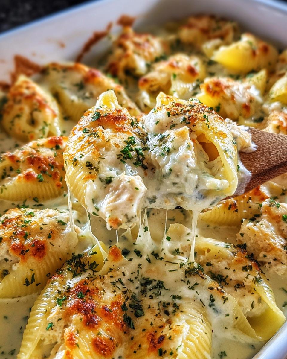 Million Dollar Chicken Alfredo Stuffed Shells