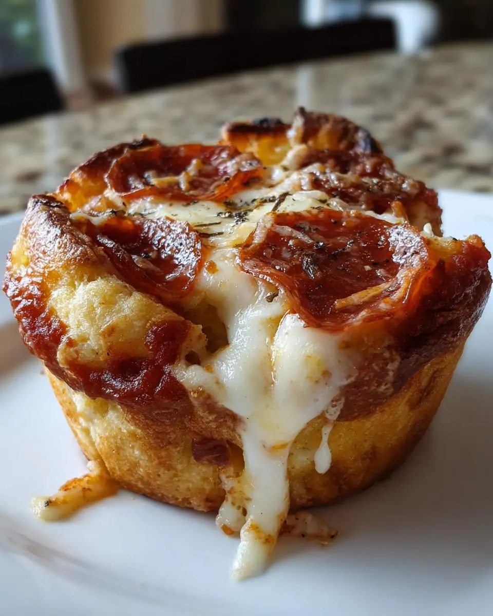 Mini Deep Dish Crescent Roll Pizzas