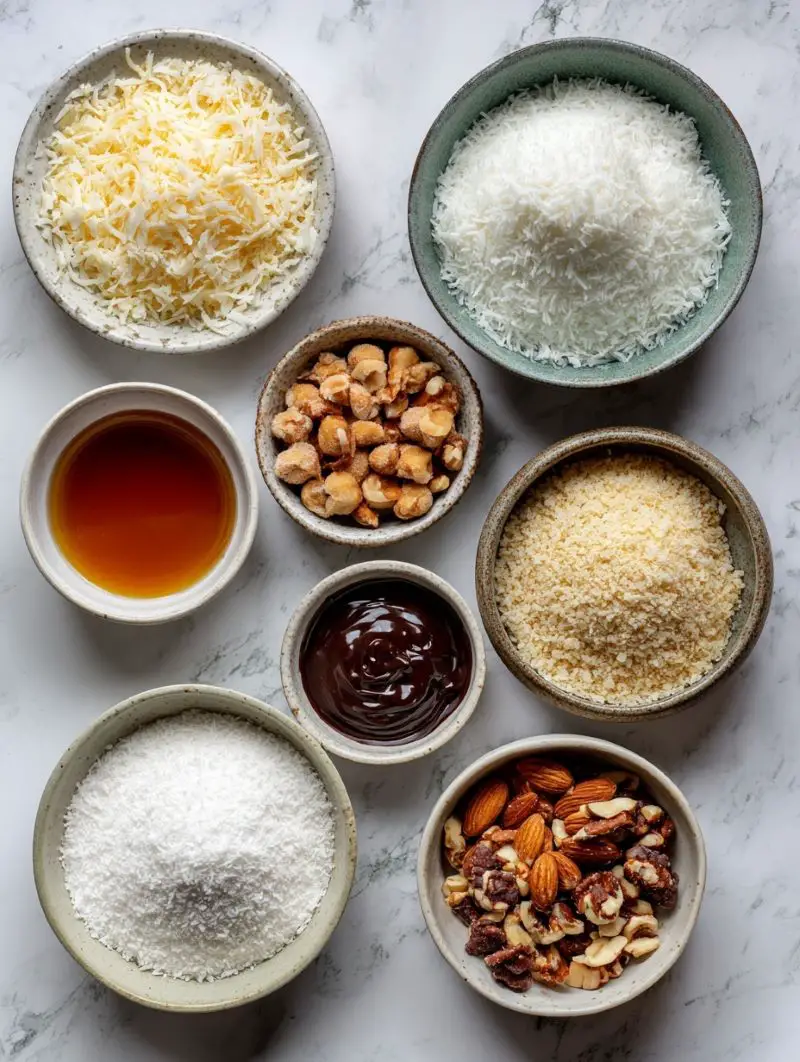 No-Bake Coconut Cream Balls - Ingredients