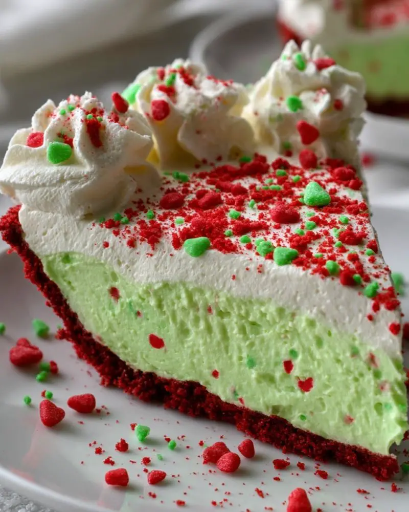 No Bake Grinch Pie