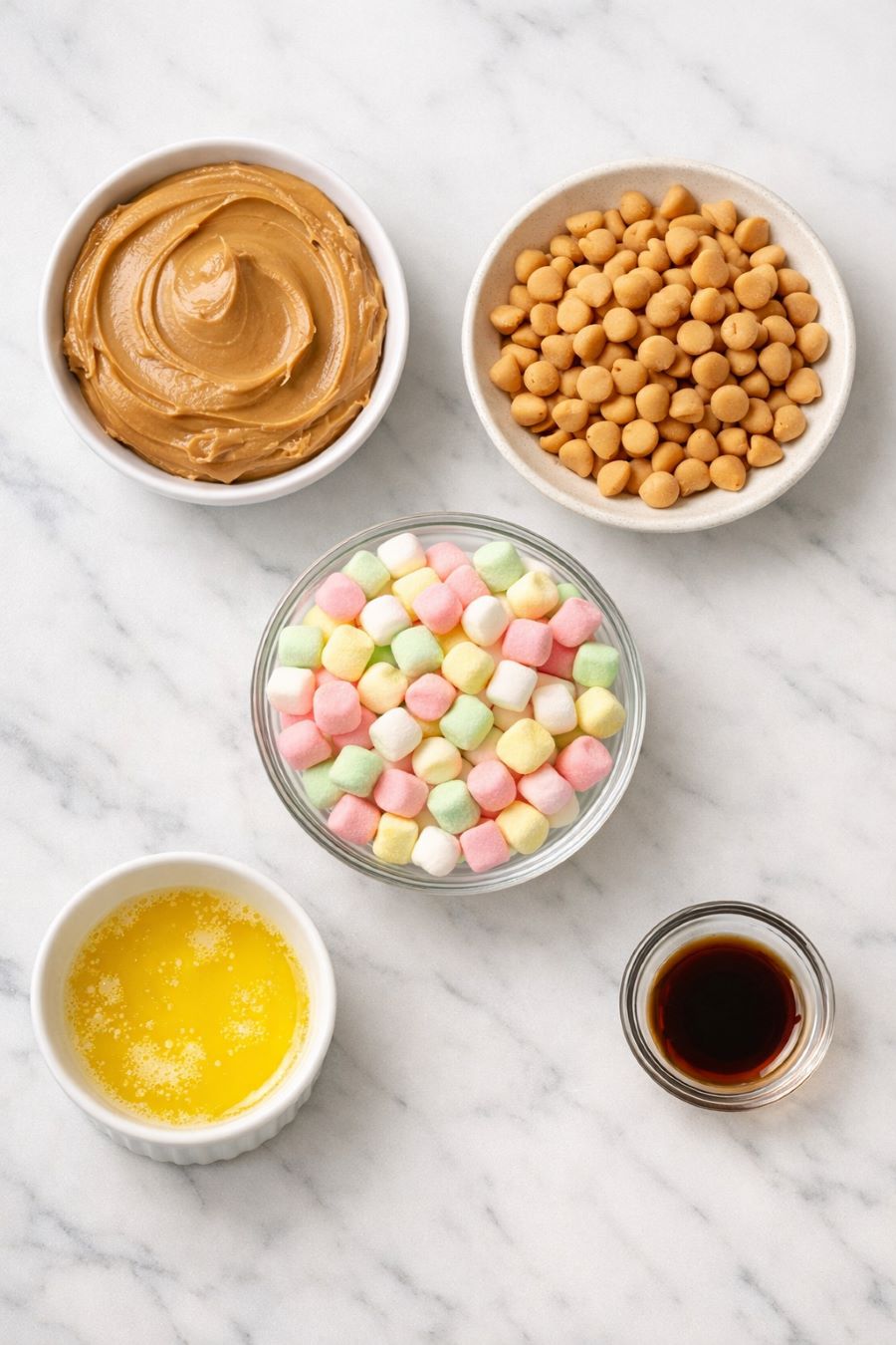 Peanut Butter Marshmallow Squares - Ingredients