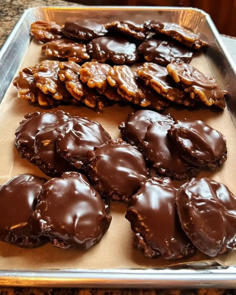 Pecan Caramel Chocolate Clusters