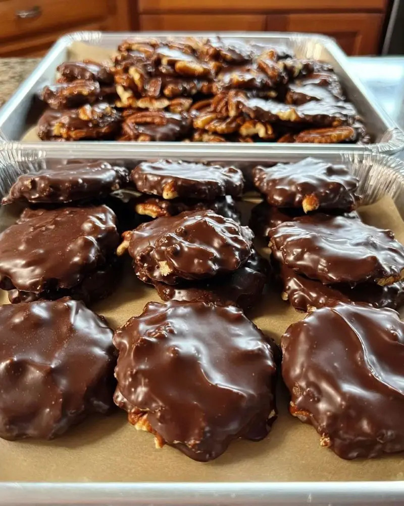 Pecan Caramel Chocolate Clusters