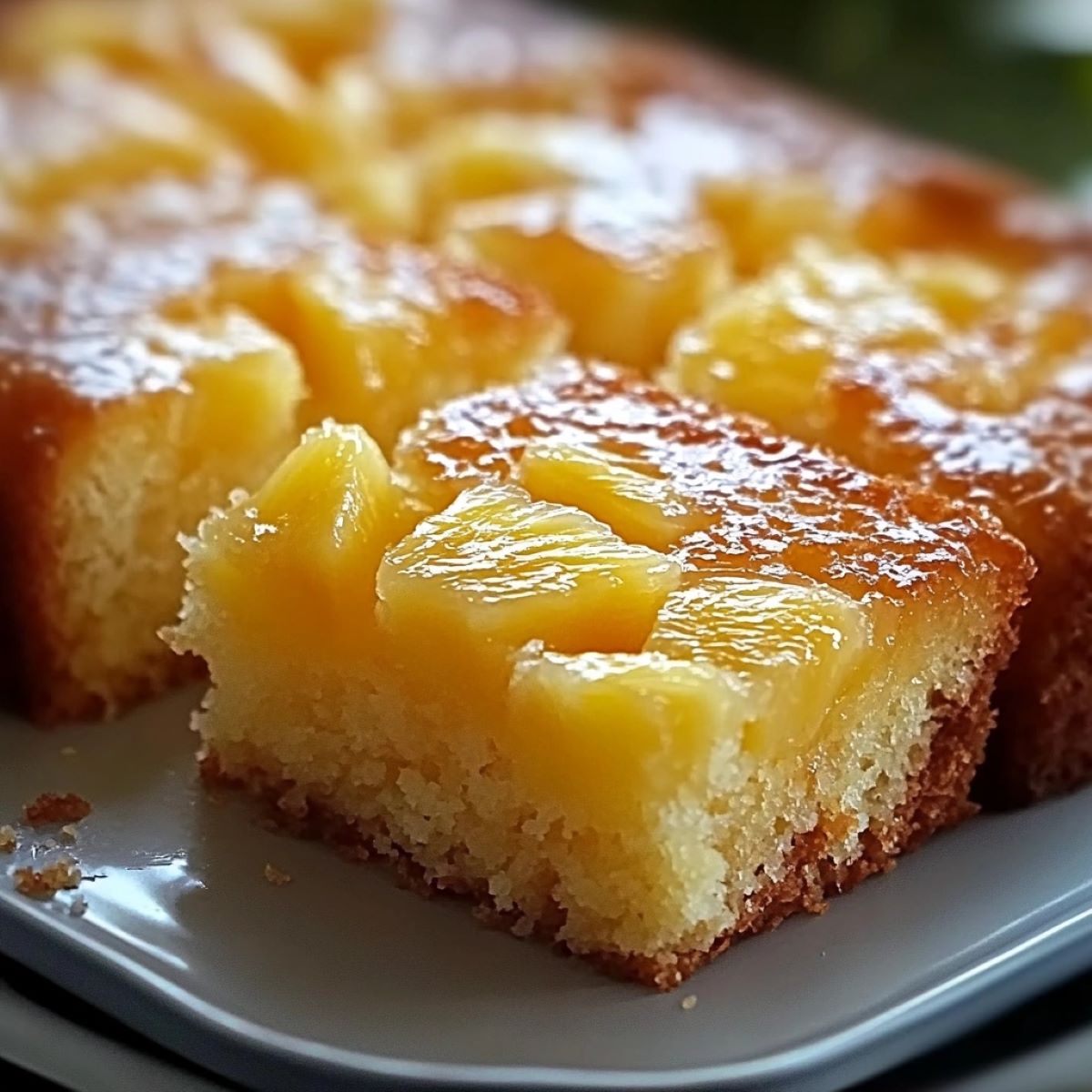 Pineapple Condensed Milk Cake