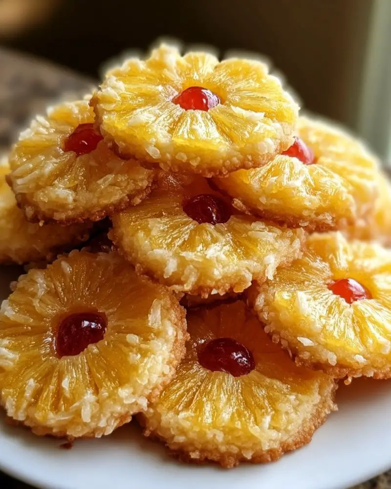 Pineapple Upside Sugar Cookies