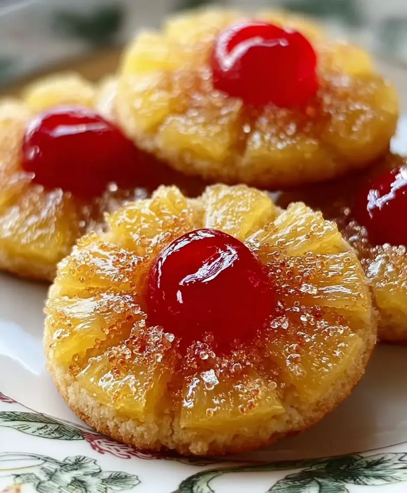 Pineapple Upside Sugar Cookies