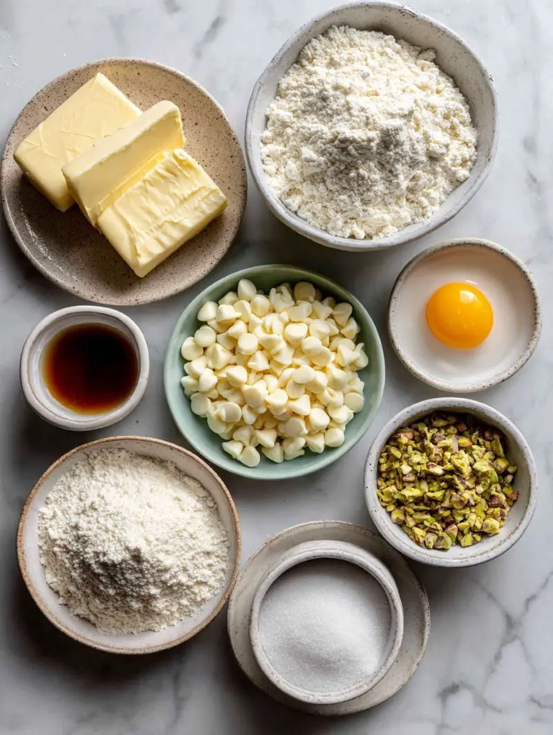Pistachio Cookies -Ingredients