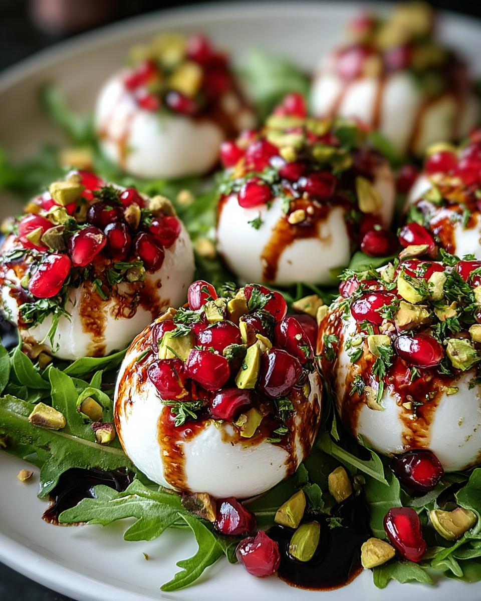 Pomegranate & Burrata Christmas Ornaments Delight