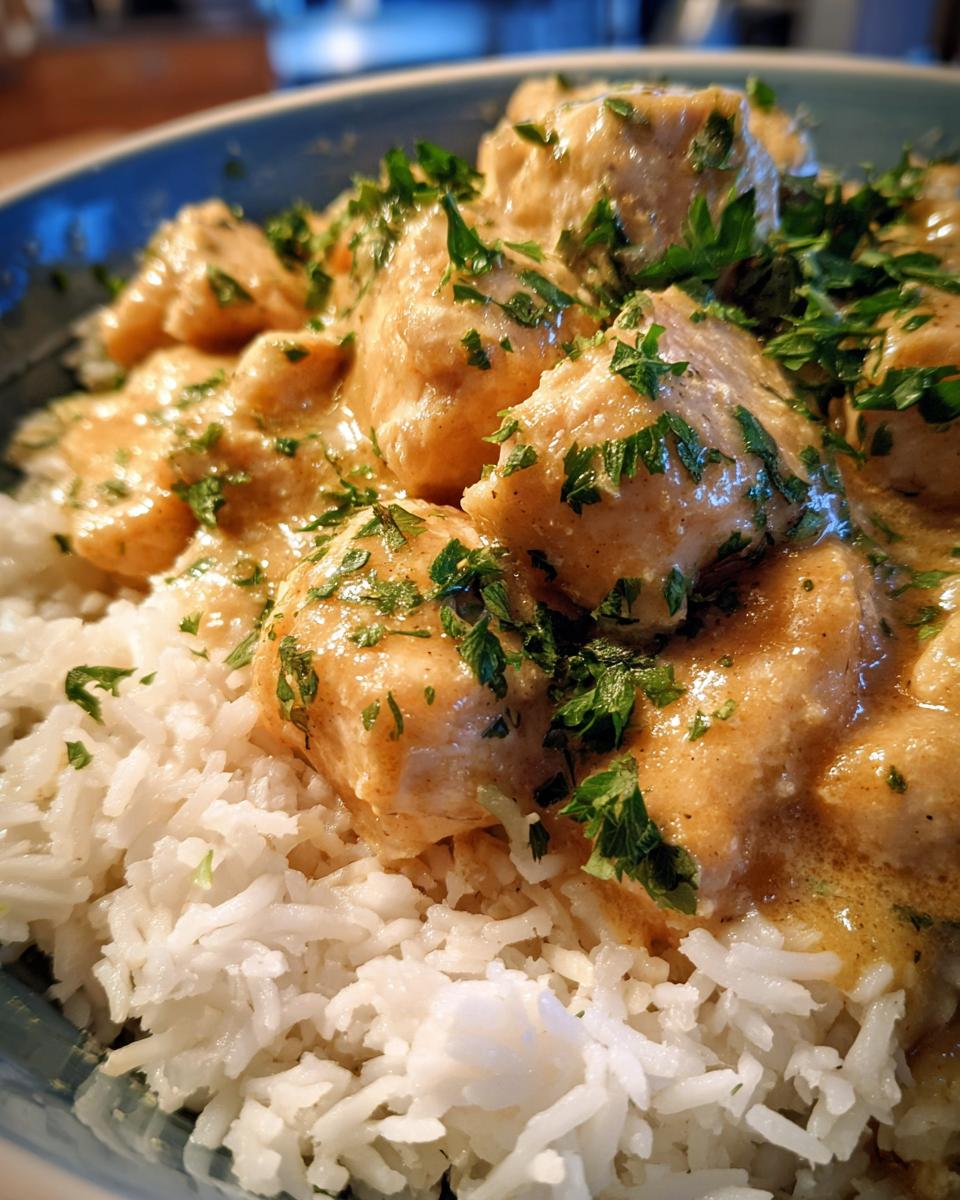 Quick and Easy Creamy Smothered Chicken and Rice