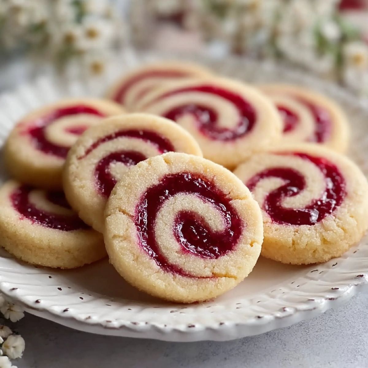 Raspberry Swirl Shortbread
