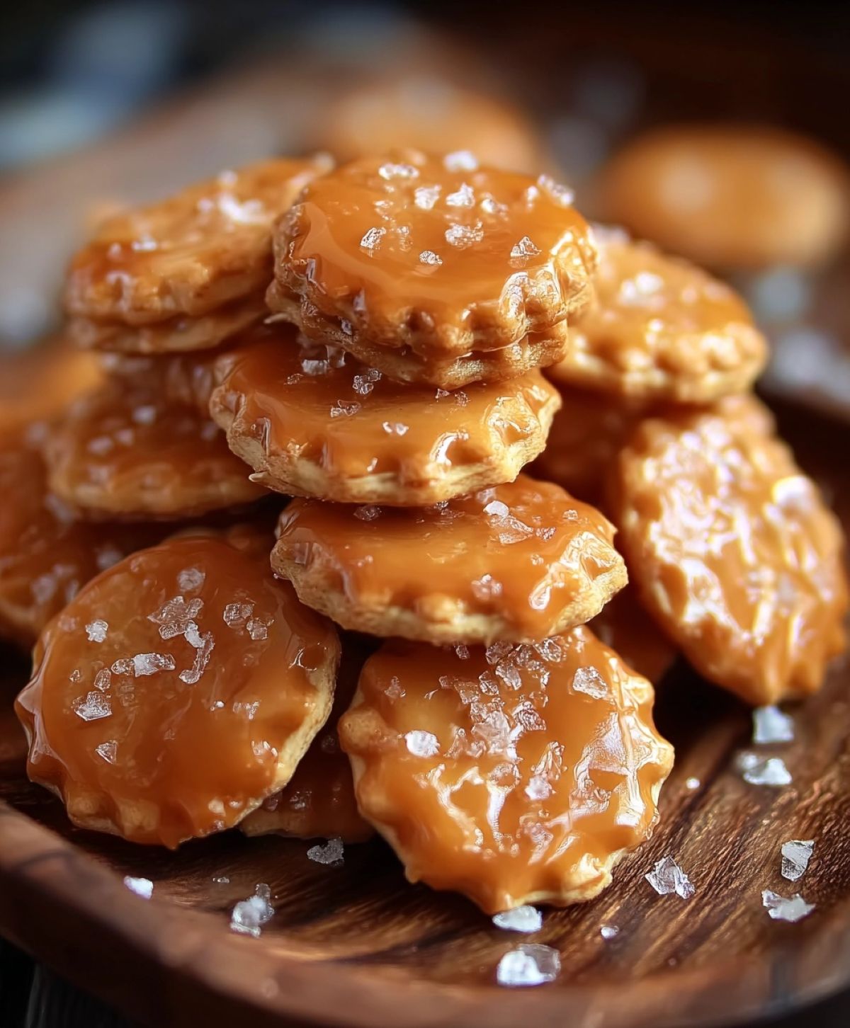 Salted Caramel Cracker Bites