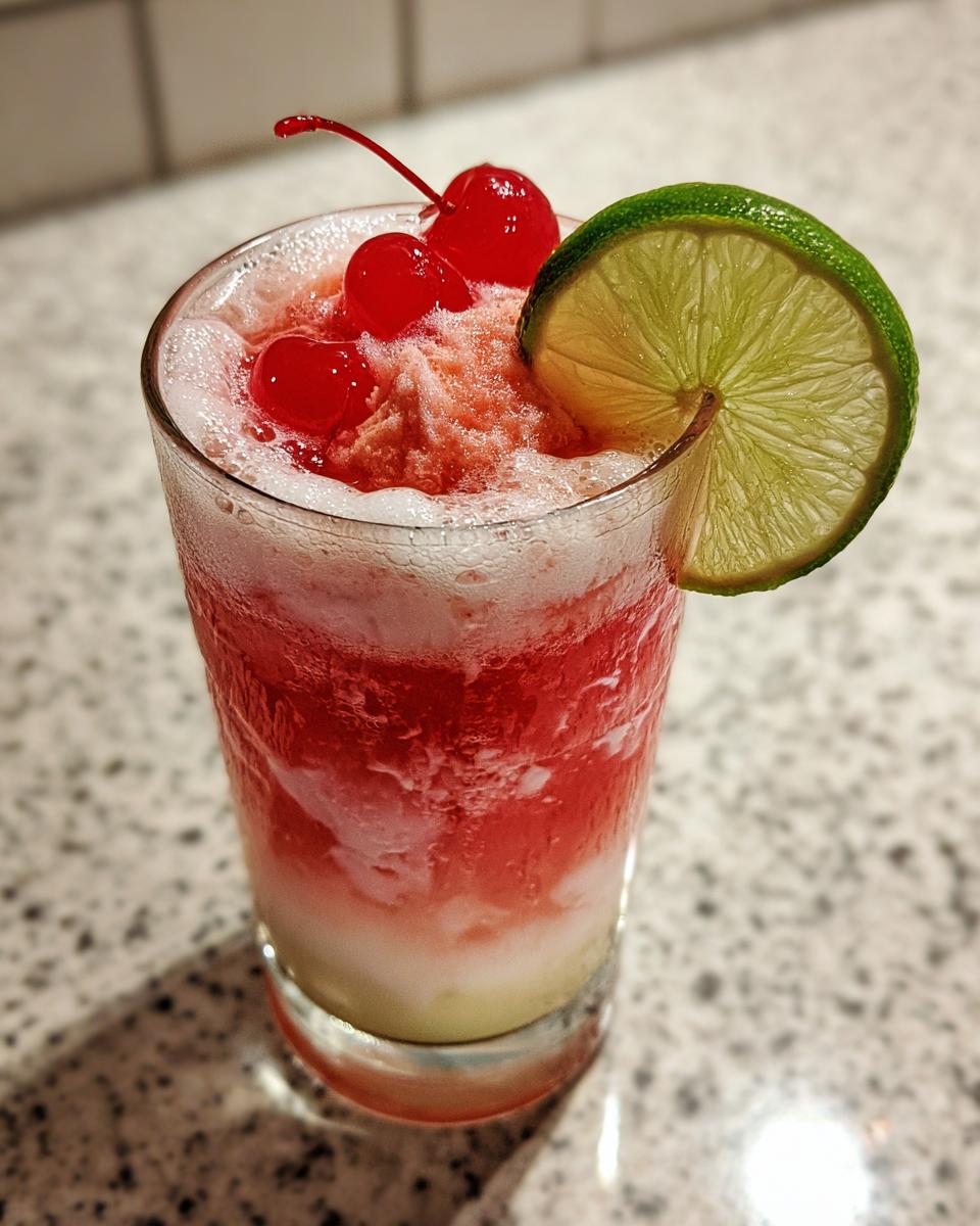 Shirley Temple Ice Cream Float