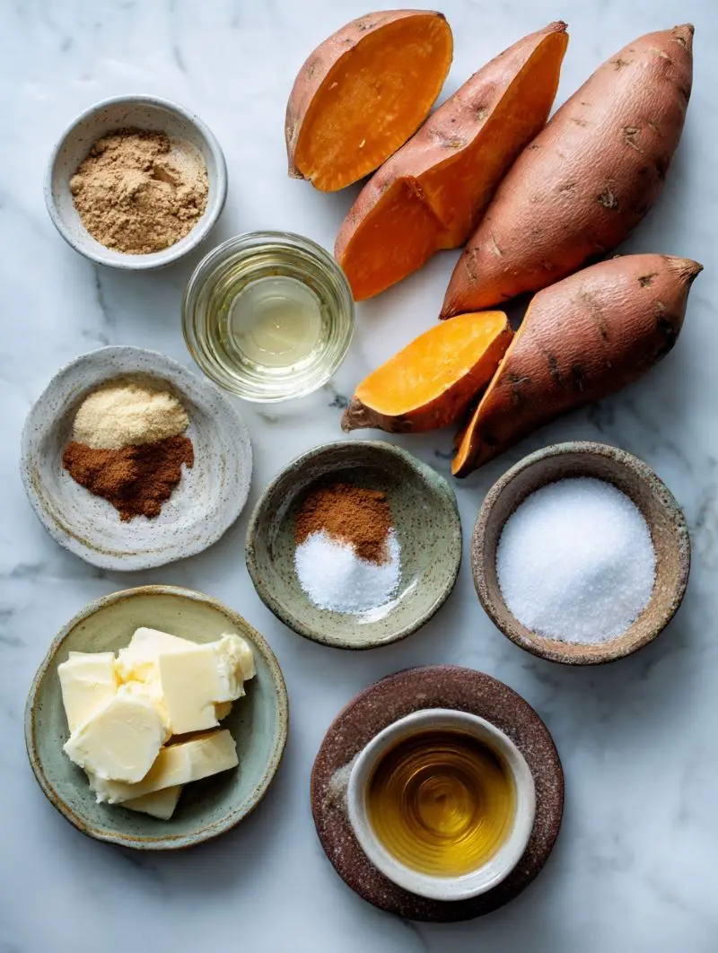 Southern Candied Sweet Potatoes - Ingredients
