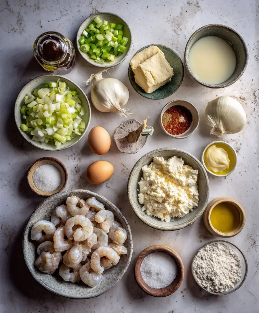 Cajun Seafood Pot Pie - Ingredients