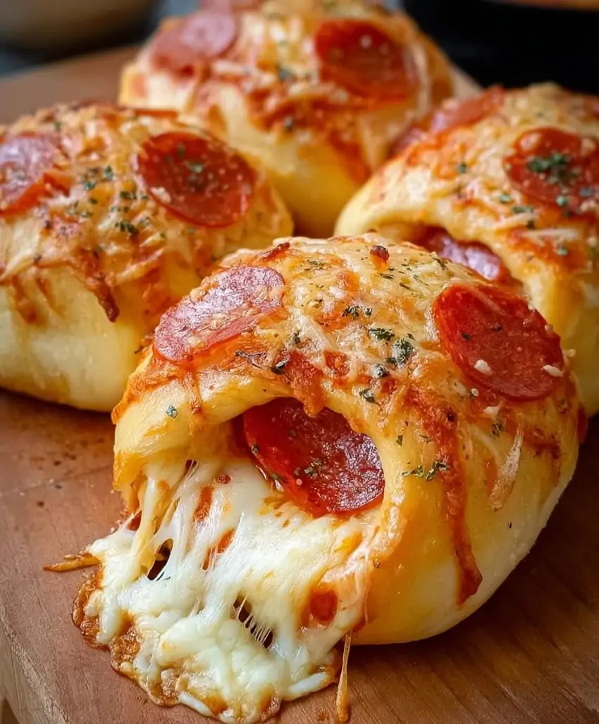 Cheesy Pepperoni Rolls