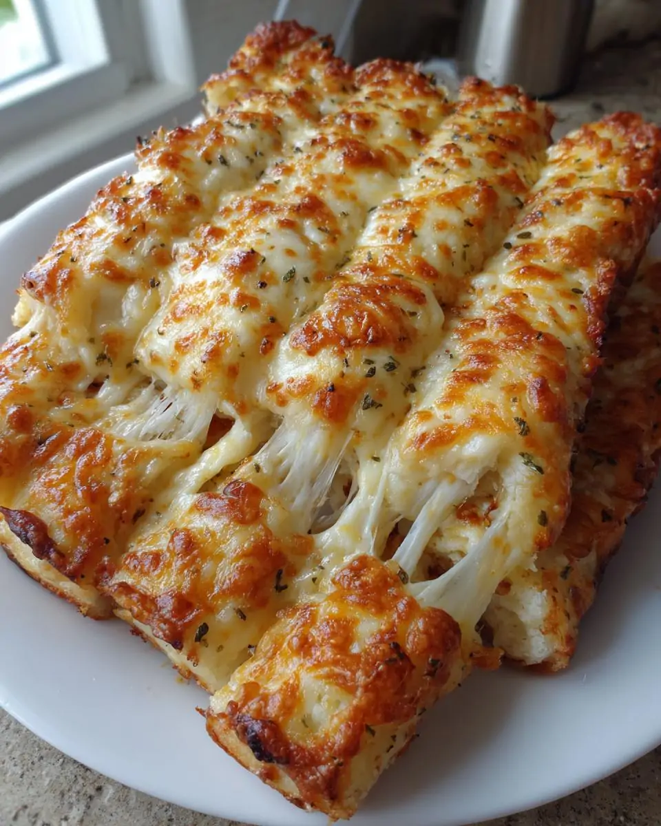 Homemade Cheesy Breadsticks