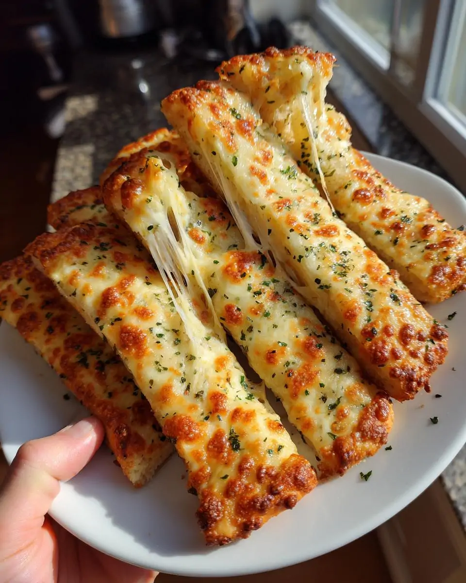 Homemade Cheesy Breadsticks