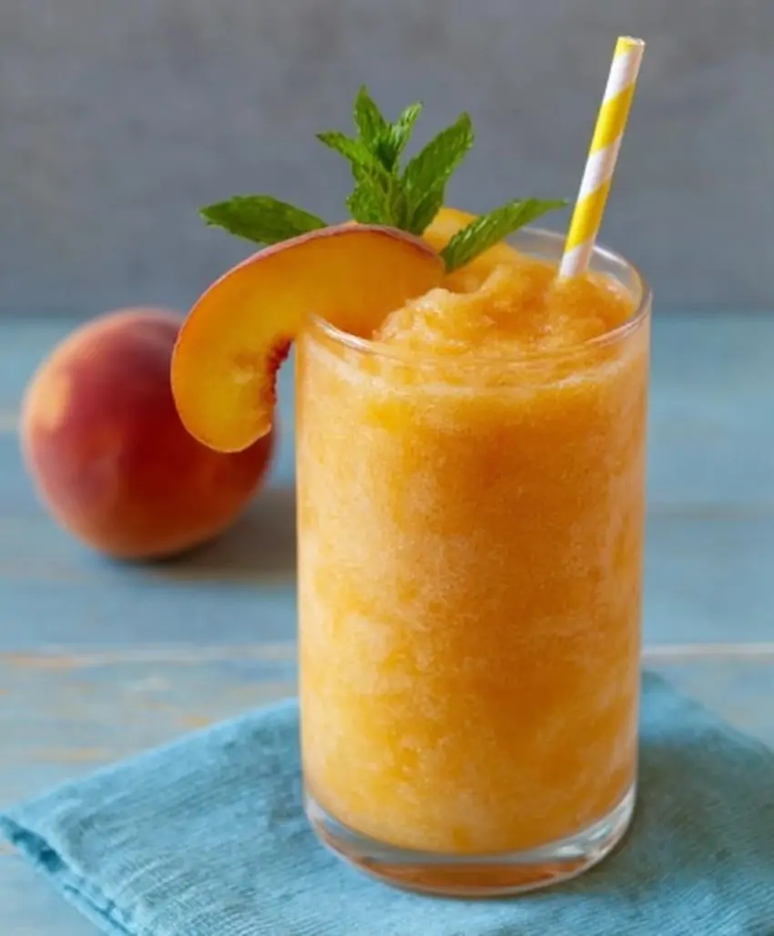 Peach Lemonade Slush