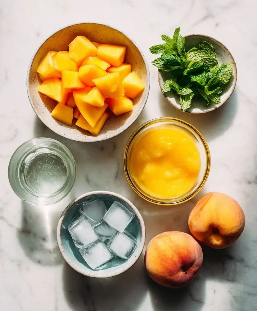 Peach Lemonade Slush - Ingredients